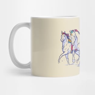 Unicorn Santa Mug